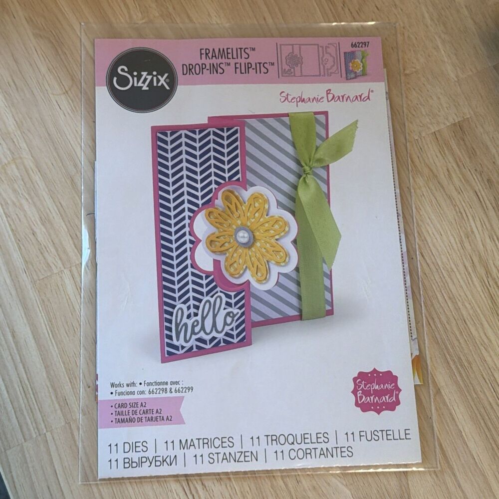 Sizzix Framelits drop-ins flip-its 11 Dies by Stephanie Barnard 662297